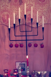  7-Kerzenleuchter Schmiedeeisen