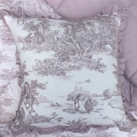  Kissen Toile de Jouy, Julia 45x45 cm