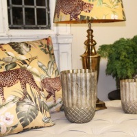  Salon Ambiance Kissen Velvet Rainforest, gelb 40 x 60 cm