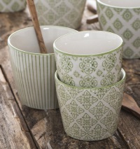  4-Becher-Set Casablanca grün