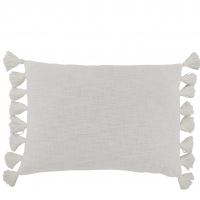  Grosses Kissen mit Quasten 70 x 50 cm