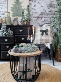  Beistelltisch Black Basket, gross, schwarz