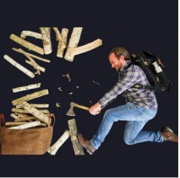  Kaminholztasche Alaskan havanna