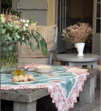  TISCHDECKE Eden Ikat Cielo