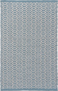  PET - Bergen Teppich  aqua-ecru 140 x 200 cm