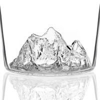  TOPOGRAPHIC Spirituosenflasche Mount Everest