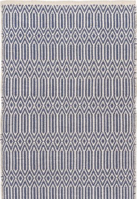  PET - Wik Läufer, blau - ecru, 70 x 250 cm