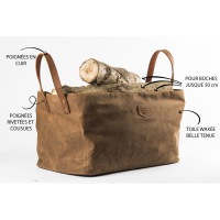  Kaminholztasche Alaskan havanna