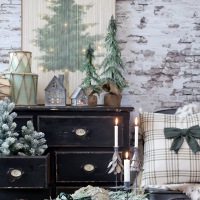  SKANDINAVISCHE WEIHNACHT Trommel Jul - groß, unifarben