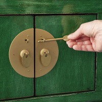  Konsole Yves Vintage grün