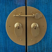  Konsole Yves Vintage blau