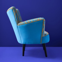  Sessel Zebra Blue Jungle