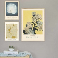  OHARA KOSON PLAKAT Hydrangea 50 x 70 cm