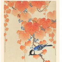  OHARA KOSON PLAKATBlue Bird 30 x 40 cm