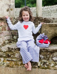  Mädchen Schlafanzug Jolie blau