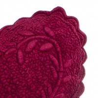  Samtkissen Velvet Aurora rot