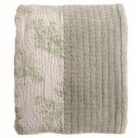  Grosses Plaid Flair Toile de Jouy salbei, 260 x 260 cm