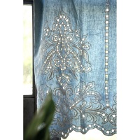  Kurzgardine Azzurro Caprese 90x140 cm blau