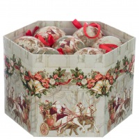  Geschenkbox Weihnachtskugeln Petersburger Nikolaus