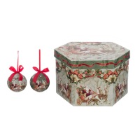  Geschenkbox Weihnachtskugeln Petersburger Nikolaus