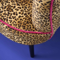  Sessel Leopard Pink Jungle
