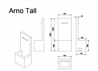  GARDEN ART Brunnen Arno 60 Tall