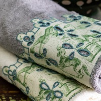  Handtuch Amalfi 60 x 100 grau oder ecru