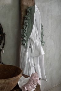  Handtuch Bella Donna Weiß Puderrosa 40 x 60 cm