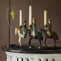  3-er Set KERZENLEUCHTER Heilige Drei Könige 