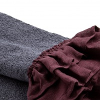  Handtuch Bella Donna Grafit Pflaume 60 x 100 cm