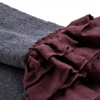  Handtuch Bella Donna Grafit Pflaume 100 x 150 cm