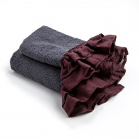  Handtuch Bella Donna Grafit Pflaume 40 x 60 cm