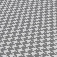  Läufer klein Hahnentritt  55 x 120 cm  grau-creme