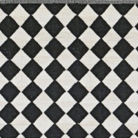  Läufer Diamond 55 x 120 cm schwarz-weiss