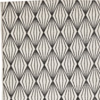  Läufer Lantern schwarz bedruckt,  70 x 140 cm