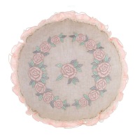  Rundes Kissen Blütentraum