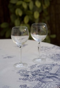  Tischdecke Versailles 160 x 260 cm, blau