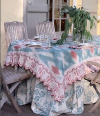  TISCHDECKE Eden Ikat Cielo