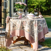  TISCHDECKE PFLEGELEICHT Fiori Pastello - 170 x 220 