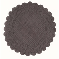  Rundes Tischset Elegantes Anthrazit