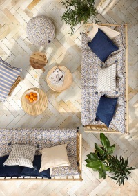  Liegepolster Flora Azulejo