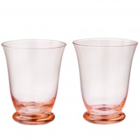  2er-Set Trinkgläser Trelli peach