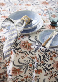  COLLECTION PROVENCE Serviette Streifen Bleu