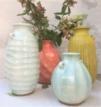  Vase Seawater H 22 cm