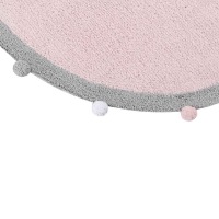  Pomponetta rosa Durchmesser 120 cm