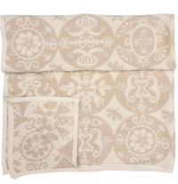  Klippan Chenilledecke sand-cream 140 x 180 cm