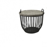  Beistelltisch Black Basket, schwarz