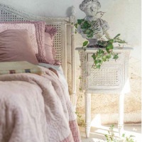  Plaid Flair Toile de Jouy rosa, 180 x 260 cm