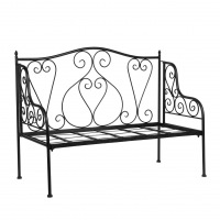  Eisenbank Charlotte dunkelbraun/schwarz