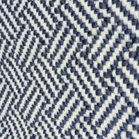  Liv Poly-Läufer Lacis blau/weiss, 60 x 90 cm